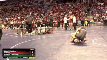 1A-113 lbs Quarterfinal - Brock Shaha, Mount Ayr vs Dallas Canoyer, Earlham