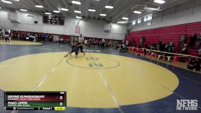 159 lbs Cons. Round 2 - Mako Limon, Fortuna High School vs Arvind Kumaraswamy, Dougherty Valley High School