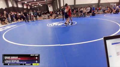 150 lbs 3rd Place Match - Omar Vargas, Tri Cities Wrestling Club vs Logan Bowles, Thurston County Wrestling Club