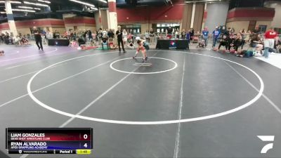 86 lbs Cons. Round 1 - Liam Gonzales, Dead Shot Wrestling Club vs Ryan Alvarado, Apex Grappling Academy