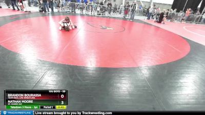 59 lbs Cons. Round 5 - Brandon Bourassa, Team Real Life Wrestling vs Nathan Moore, St. Maries WC