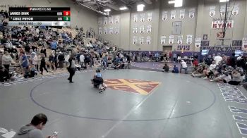 150 lbs Cons. Round 7 - Cruz Pryor, Nolensville vs James Sink, Kirkwood