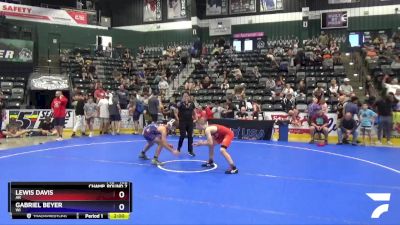 102 lbs Champ. Round 2 - Lewis Davis, AR vs Gabriel Beyer, WI