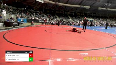 84 lbs Semifinal - Natalie Andrade, The Hunt Wrestling Club vs Presley Sandobal, CP Wrestling