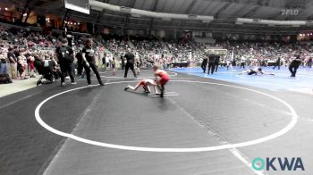 55 lbs Consi Of 16 #2 - Cj Tyler, Black Fox Wrestling Club vs River Looper, Tonkawa Takedown Club