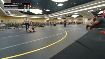 58 lbs Consi Of 16 #2 - Aidenlee Sanchez, 5Th St Bar & Grill WC vs Damian Alejandre, Roy WC