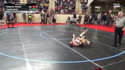 65_B lbs Round Of 32 - Brentley Maines, Punxsutawney vs Chase Boyer, Elizabeth-Forward