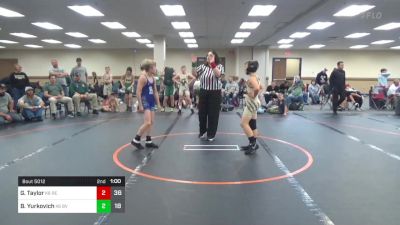 95 lbs Rr Rnd 5 - Griffin Taylor, Reynolds K-6 Community vs Bradley Yurkovich, Belle Vernon K-6 Community