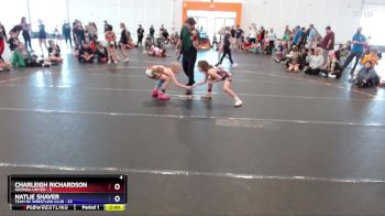 80 lbs Round 3 (4 Team) - Natlie Shaver, Team NC Wrestling Club vs Charleigh Richardson, Georgia United
