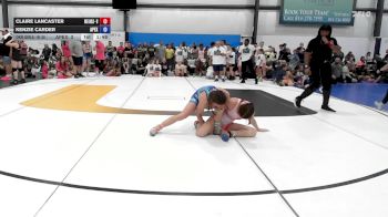 56 lbs Rr Rnd 2 - Claire Lancaster, Okie Girls - W vs Kenzie Carder, Apex (OH) Girls - W