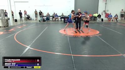 125 lbs Placement Matches (8 Team) - Tyler Paulson, Wisconsin vs Brody Ray, Minnesota Blue