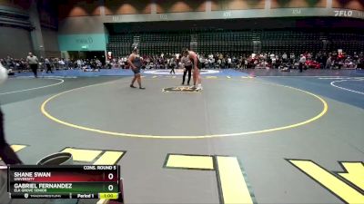 285 lbs Cons. Round 5 - Gabriel Fernandez, Elk Grove Senior vs Shane Swan, University