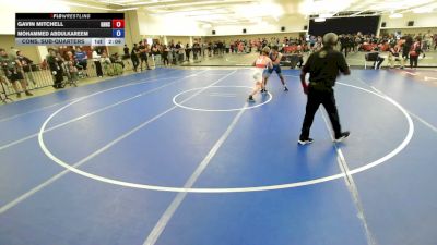 70 lbs Cons. Sub-quarters - Gavin Mitchell, Granite Hills High School Wrestling vs Mohammed Abdulkareem