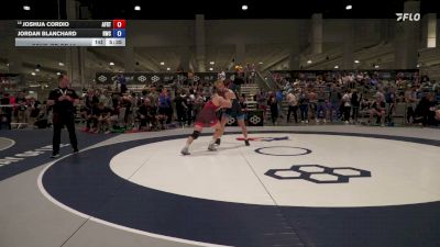 86 kg Cons. Rd Of 16 - Joshua Cordio, Air Force Regional Training Center vs Jordan Blanchard, Ranger Wrestling Club