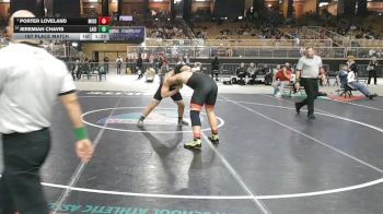 215 2A 1st Place Match - Porter Loveland, Middleburg vs Jeremiah Chavis, Lake Gibson