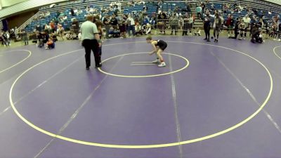 10U Boys - 77 lbs Quarters - David Harris, Toss Em Up Wrestling Academy vs Beau Blevins, Wichita Training Center