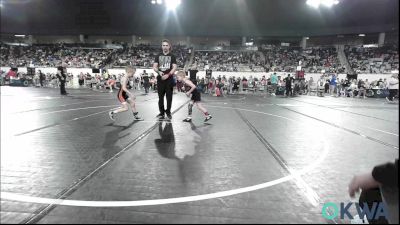 52 lbs Consi Of 8 #2 - Orion Lewis, Sperry Wrestling Club vs Case Combs, Cowboy Wrestling Club