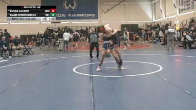 165 lbs Round Of 16 - Lucas Lucena, Fairfield Warde vs Evan Christianson, Wilton