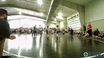 52 lbs Quarterfinal - Levi Hughart, Raw Wrestling Club vs Dominic Hall, Coweta Tiger Wrestling