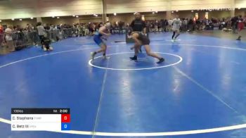 130 lbs Quarterfinal - Connor Stephens, Complex Training Center vs Carl J Betz III, Apex Wrestling School