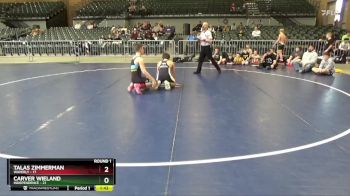 126 lbs Round 1 (4 Team) - Carver Wieland, Independence vs Talas Zimmerman, Waverly