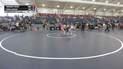 110 lbs Quarters - Serineh Crane, Titan Mercury Wrestling Club vs Keira Rowan, Golden Tribe