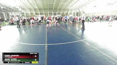 100 lbs Cons. Round 2 - Terry Hammon, 208 Badgers vs Henry Gates, Brighton Wrestling Team