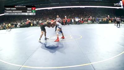 D2-144 lbs Champ. Round 1 - Matt Ausel, Mason HS vs Daniel Rodriguez, Charlotte HS