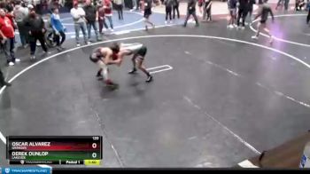 120 lbs Cons. Round 3 - Derek Dunlop, Lakeside vs Oscar Alvarez, Granger