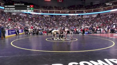 133 lbs Semifinal - Jax Forrest, Bishop McCort vs Gavin Green, Delone Catholic