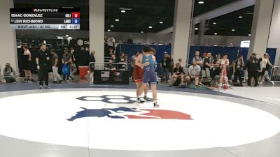 67 kg Cons. Sub-quarters - Isaac Gonzalez, California vs Levi Richmond, Lancaster Alliance Wrestling Club (LAW)