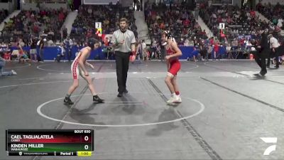 85 lbs Cons. Round 3 - Kinden Miller, Wabaunsee vs Cael Taglialatela, Caney