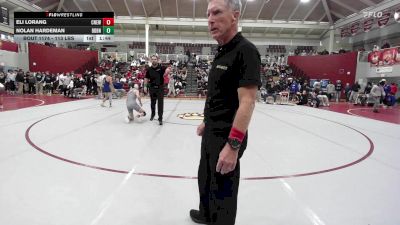113 lbs Semifinal - Eli Lorang, Cardinal Newman vs Nolan Hardeman, Boyd Buchanon
