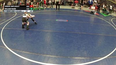 50 lbs Cons. Sub-rd Of 16 - William Ward, Payson Lions Wrestling Club vs Kinden Abplanalp, Millard Wrestling