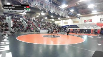 170 lbs Champ. Round 1 - Maylin Yeh, Rosemead vs Jenae Laupola, Oxnard