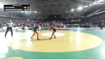 Girls 3A 130 lbs Champ. Round 1 - Ayla Veater, Kennewick (Girls) vs Kamileh Garcia-Palma, Lincoln (Tacoma) (Girls)