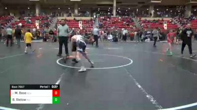 90 lbs Cons. Round 4 - Mac Boso, Choctaw Ironman vs Breccan Rietow, Ridge Wrestling