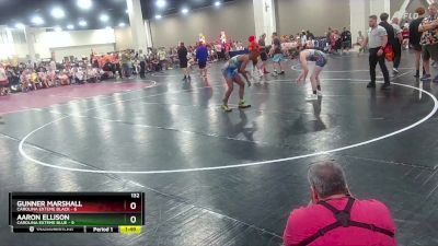 132 lbs Round 2 (6 Team) - Gunner Marshall, Carolina Exteme Black vs Aaron Ellison, Carolina Exteme Blue