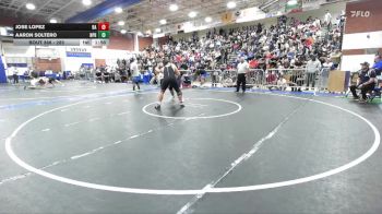 285 lbs Champ. Round 1 - Aaron Soltero, Newport Harbor vs Jose Lopez, Bishop Alemany