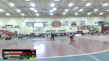 138 lbs Champ. Round 2 - Paola Ruiz-Saldana, Caldwell vs Cameron Francis, Twin Falls