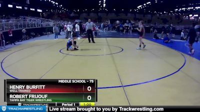 75 lbs 3rd Place Match - Henry Burfitt, WELL Trained vs Robert Frijouf, Tampa Bay Tiger Wrestling