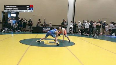 132 lbs Champ. Rd Of 32 - Zane Crouse, Team Nauman Wrestling Club vs Braden Wivell, Exodus Wrestling Club