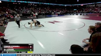 D1-165 lbs Quarterfinal - Eli Leonard, Mt. Horeb/Barneveld vs Connor O`Donnell, South Milwaukee