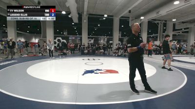 70 kg Cons. Sub-rd Of 16 - Ty Wilson, Wildcat Wrestling Club vs Legend Ellis, Threestyle Wrestling