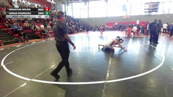 113 lbs 3rd Place Match - Sebastian Molina, El Paso Burges vs Adrian Rodriguez, El Paso Chapin