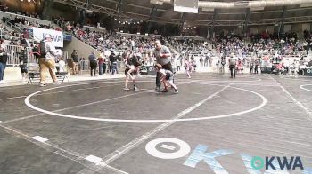 49 lbs Consi Of 8 #2 - Silas Boyd, Harrah vs Jameson Mantle, Wagoner Takedown Club