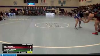 182 lbs Champ. Round 1 - Dustin Digman, Wahlert, Dubuque vs Tate Joens, Prairie, Cedar Rapids