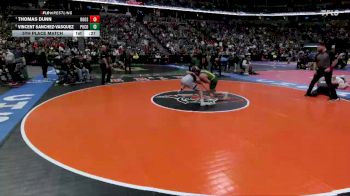 165-4A 5th Place Match - Thomas Dunn, Roosevelt High School vs Vincent Sanchez-Vasquez, Pueblo County