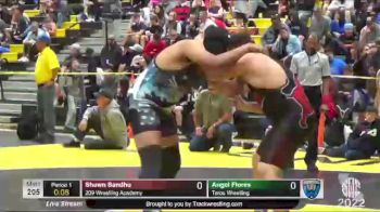 205 lbs Cons. Round 2 - Shawn Sandhu, 209 Wrestling Academy vs Angel Flores, Toros Wrestling