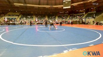 120 lbs Consi Of 4 - Bentley Tumleson, Fort Gibson Youth Wrestling vs Kenneth Matias-Heaney, Cohesion Wrestling Academy